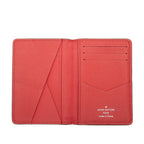 Louis Vuitton Taiga Organizer de Poche Card Case Passcase Business Holder Blue — view 5