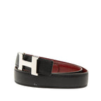 Hermes Constance Belt 80 Black Red Courchevel — view 2