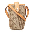 Dior Oblique Trotter Mini Shoulder Bag Brown Canvas Leather