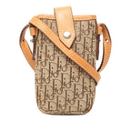 Dior Oblique Trotter Mini Shoulder Bag Brown Canvas Leather
