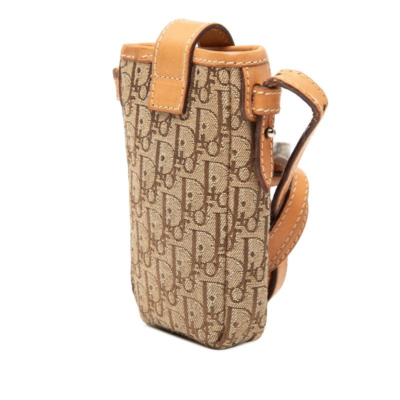Dior Oblique Trotter Mini Shoulder Bag Brown Canvas Leather — view 2