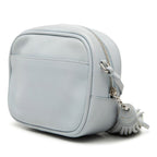 Saint Laurent YSL Logo Bloga Tassel Mini Shoulder Bag Blue Leather — view 2