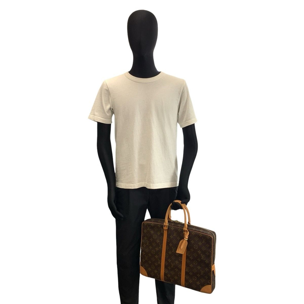Louis Vuitton Monogram Porte Documents Voyage Brown Business Briefcase — view 7