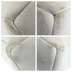 Bottega Veneta White Silver Leather Tote — view 3