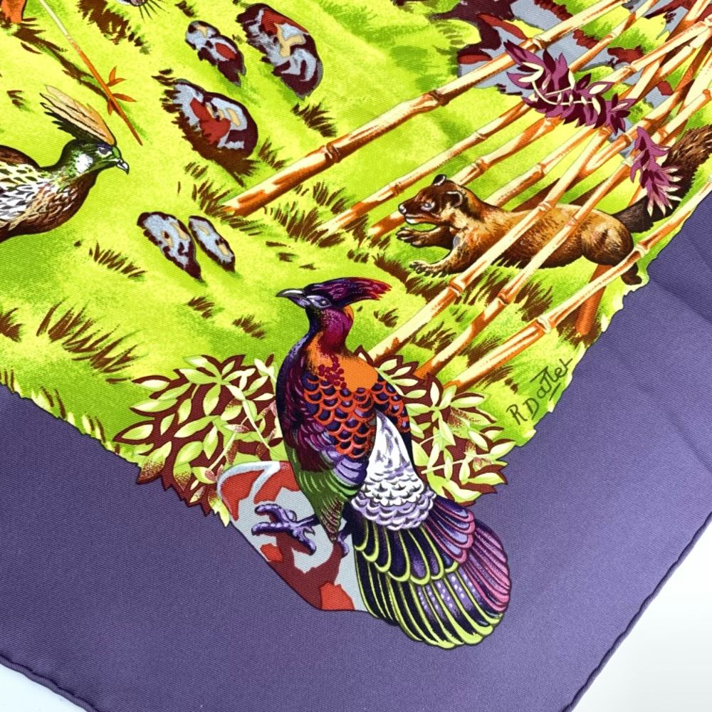 Hermes Carre 90 Silk Scarf Panda Sichuan — view 6