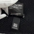 Chanel Wool Cashmere Blend CC Logo Knit Cap Beanie Hat Black Beige — view 8