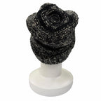 Chanel Cashmere Silk Mohair Blend CC Logo Knit Cap Black 2 — view 5