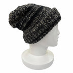 Chanel Cashmere Silk Mohair Blend CC Logo Knit Cap Black 2 — view 6