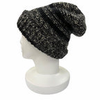 Chanel Cashmere Silk Mohair Blend CC Logo Knit Cap Black 2 — view 4