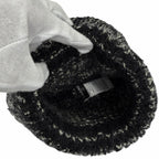 Chanel Cashmere Silk Mohair Blend CC Logo Knit Cap Black 2 — view 8