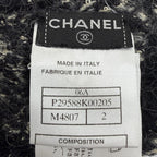 Chanel Cashmere Silk Mohair Blend CC Logo Knit Cap Black 2 — view 9