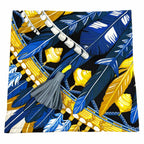 Hermes Silk 100% Petit Ash Danse Pacifique Carmen Object Drawstring Pouch Multi — view 8
