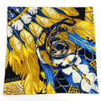 Hermes Silk 100% Petit Ash Danse Pacifique Carmen Object Drawstring Pouch Multi — view 9