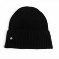 Hermes Wool Frecanse Series Hat Knit Cap Black