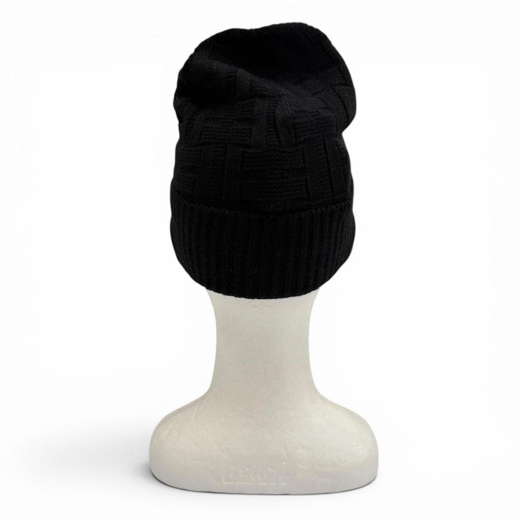 Hermes Wool Frecanse Series Hat Knit Cap Black — view 4
