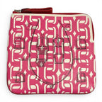 Hermes Carre Pocket Pink Veau Swift Round Zip Mini Pouch