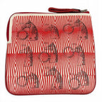 Hermes Carre Pocket Pink Veau Swift Round Zip Mini Pouch — view 3