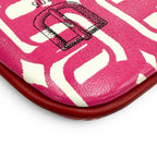 Hermes Carre Pocket Pink Veau Swift Round Zip Mini Pouch — view 6