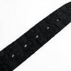 Dior Homme Canvas Leather Oblique Pin Buckle Belt Black Silver — view 6