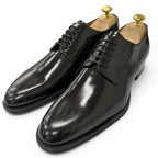Dior Homme Timeless Leather Oblique Derby Shoes Dress Black