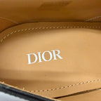 Dior Homme Timeless Leather Oblique Derby Shoes Dress Black — view 8
