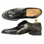 Dior Homme Timeless Leather Oblique Derby Shoes Dress Black — view 4