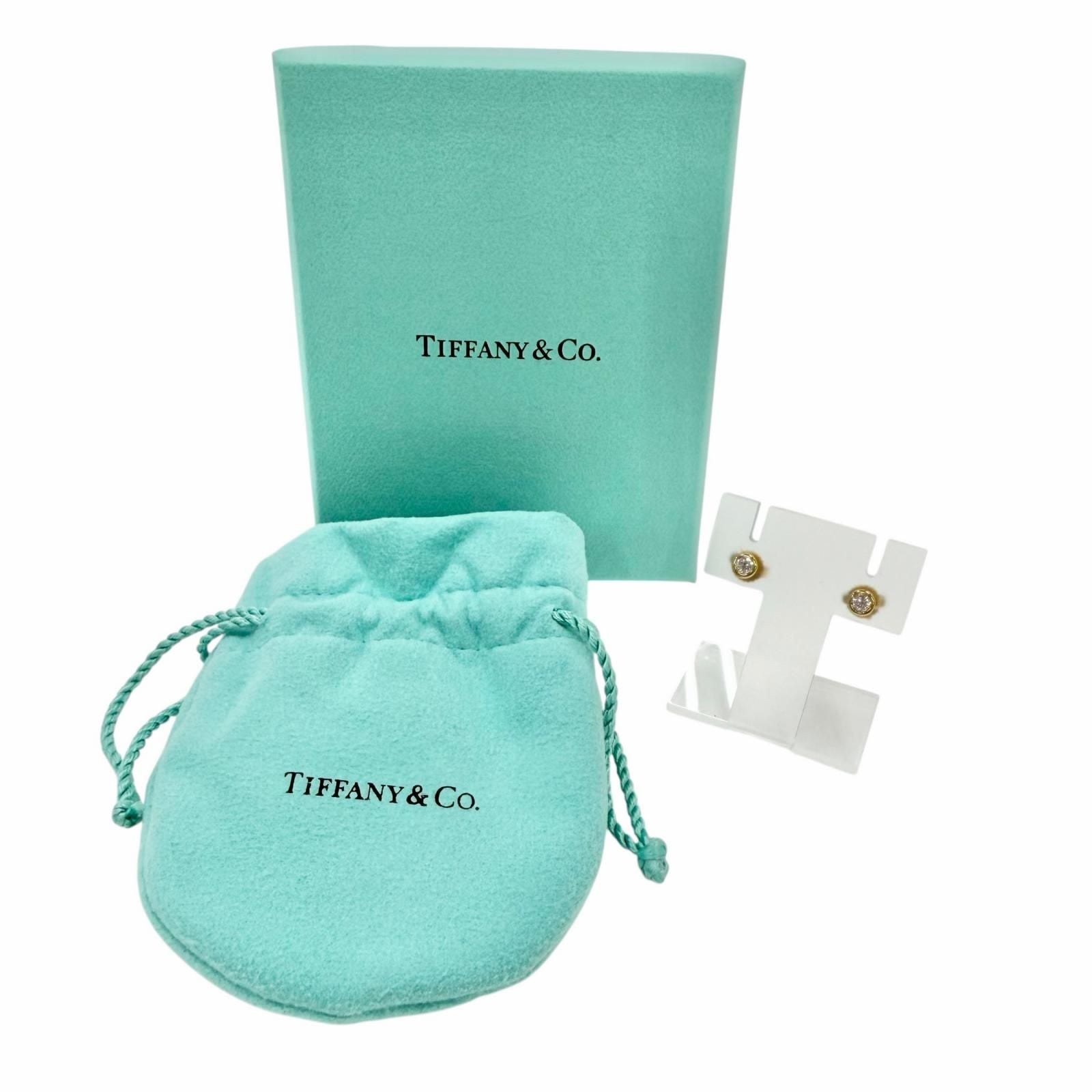 Tiffany & Co by the Yard 750 Diamond Total Diameter 4.3 Earrings Yellow Gold — view 2