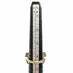 Chanel CC Logo Ribbon Rhinestone Ring Gold Adult Recommended — view 7