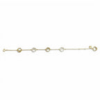 Fendi Is Bracelet Logo Plate Rhinestone Gold — view 3