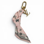 Louis Vuitton Bag Charm LV Bandana Pink Gold