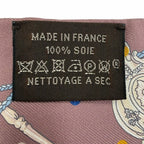 Hermes Twill les Cles a Pois les Clair Pore Silk 100% Brown Gray Scarf — view 7