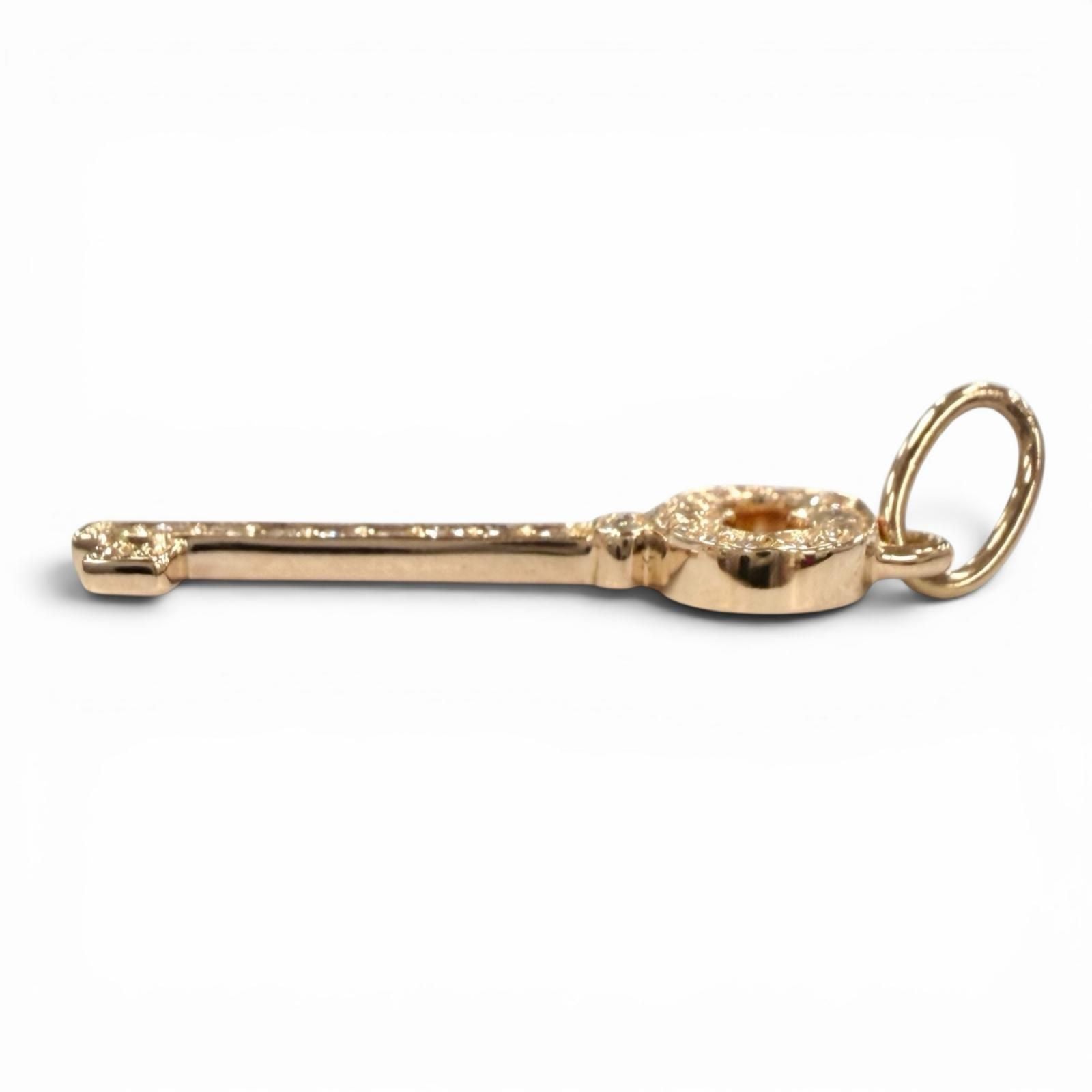 Tiffany & Co Vintage Ovalki Mini Diamond 750 Pendant Pink Gold — view 4