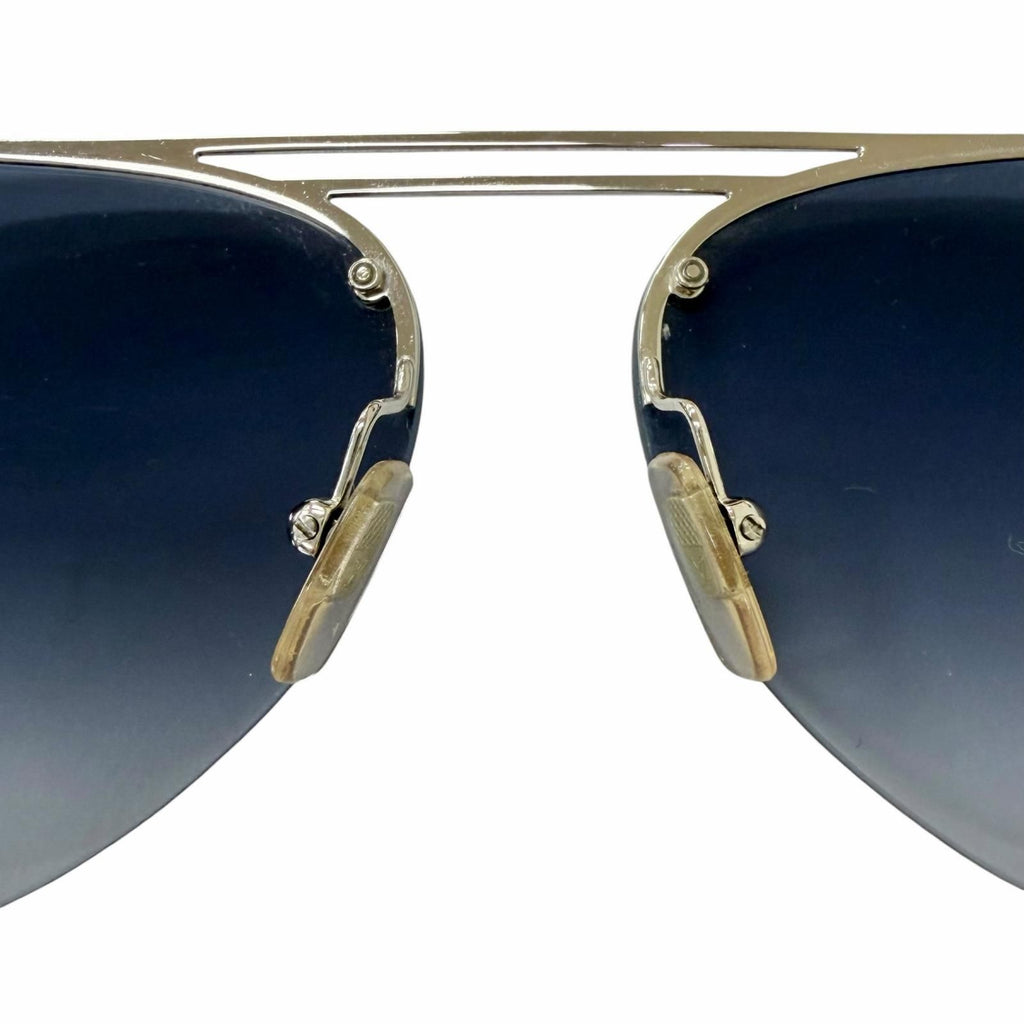 Louis Vuitton Sunglasses Clockwise Damier Teardrop Silver 60 Demo Lens Eyewear — view 6
