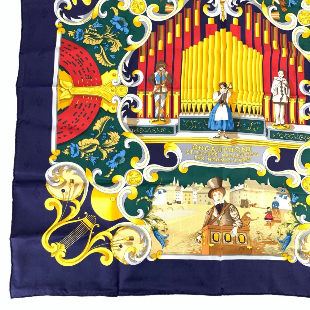 Hermes Scarf Orgauphone Et Autres Mecaniques Carre 90 Pipe Organs and Mechanical — view 4