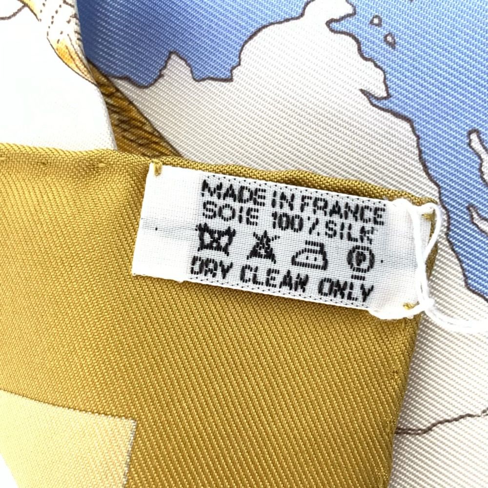 Hermes le Canada Indian Carre 90 Silk Scarf — view 8