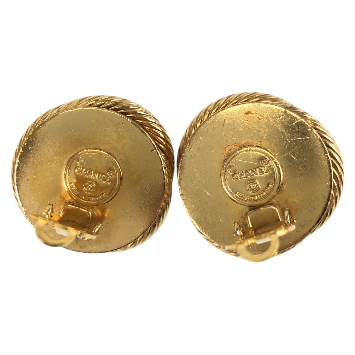 Chanel Vintage Gold Plated Faux Pearl Earrings — view 3