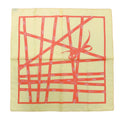 Hermes Scarf Carre 45 Bolduc Red White Silk