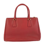 Prada Saffiano Galleria Red Gold Leather Tote Shoulder Bag 2-Way — view 2