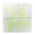 Hermes Scarf Carre 45 Bolduc Green White Silk