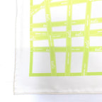 Hermes Scarf Carre 45 Bolduc Green White Silk — view 5