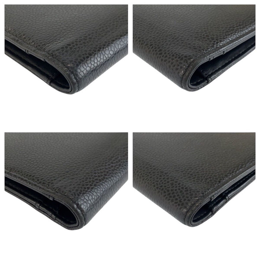Chanel CC Logo Black Leather Wallet — view 8