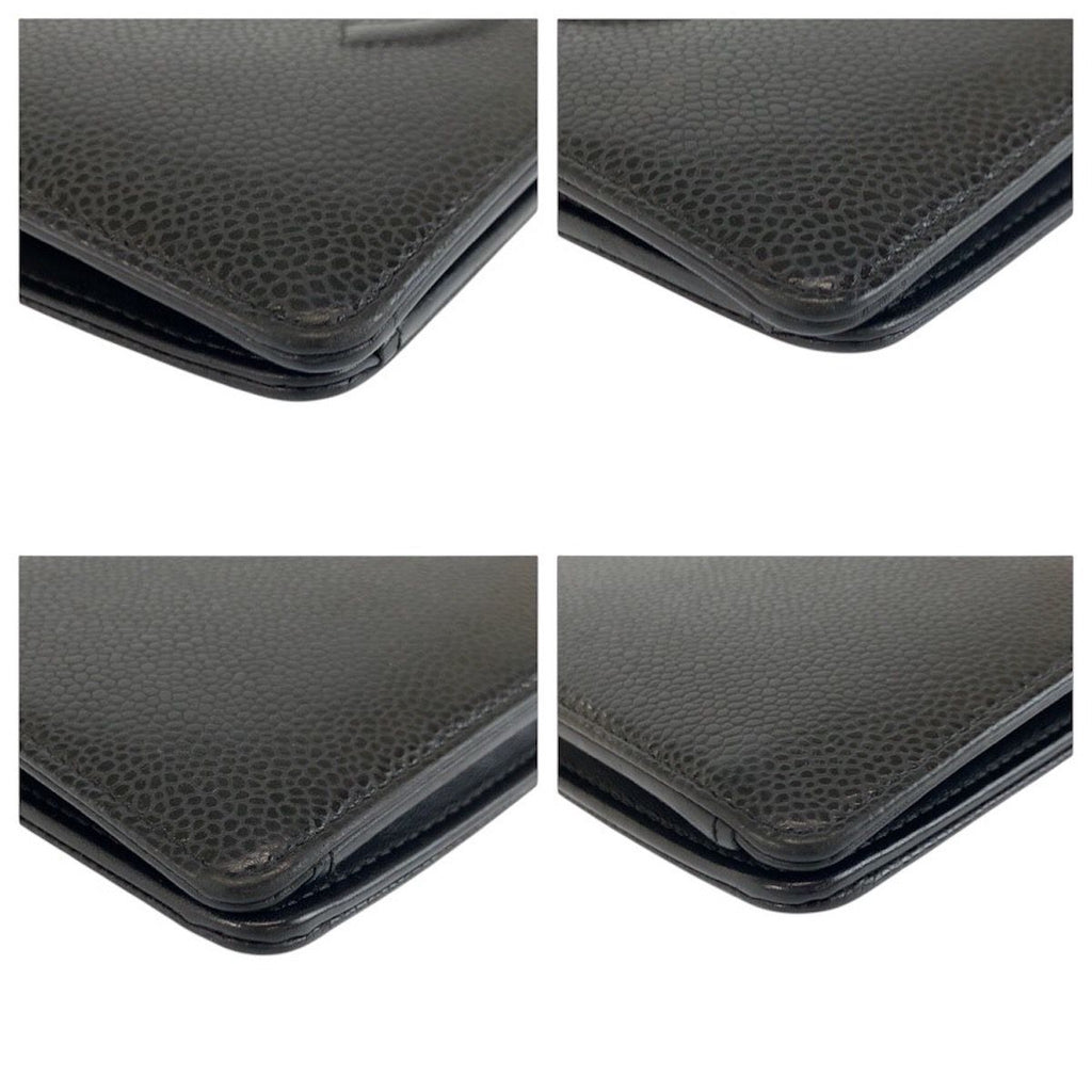 Chanel CC Logo Black Leather Wallet — view 7