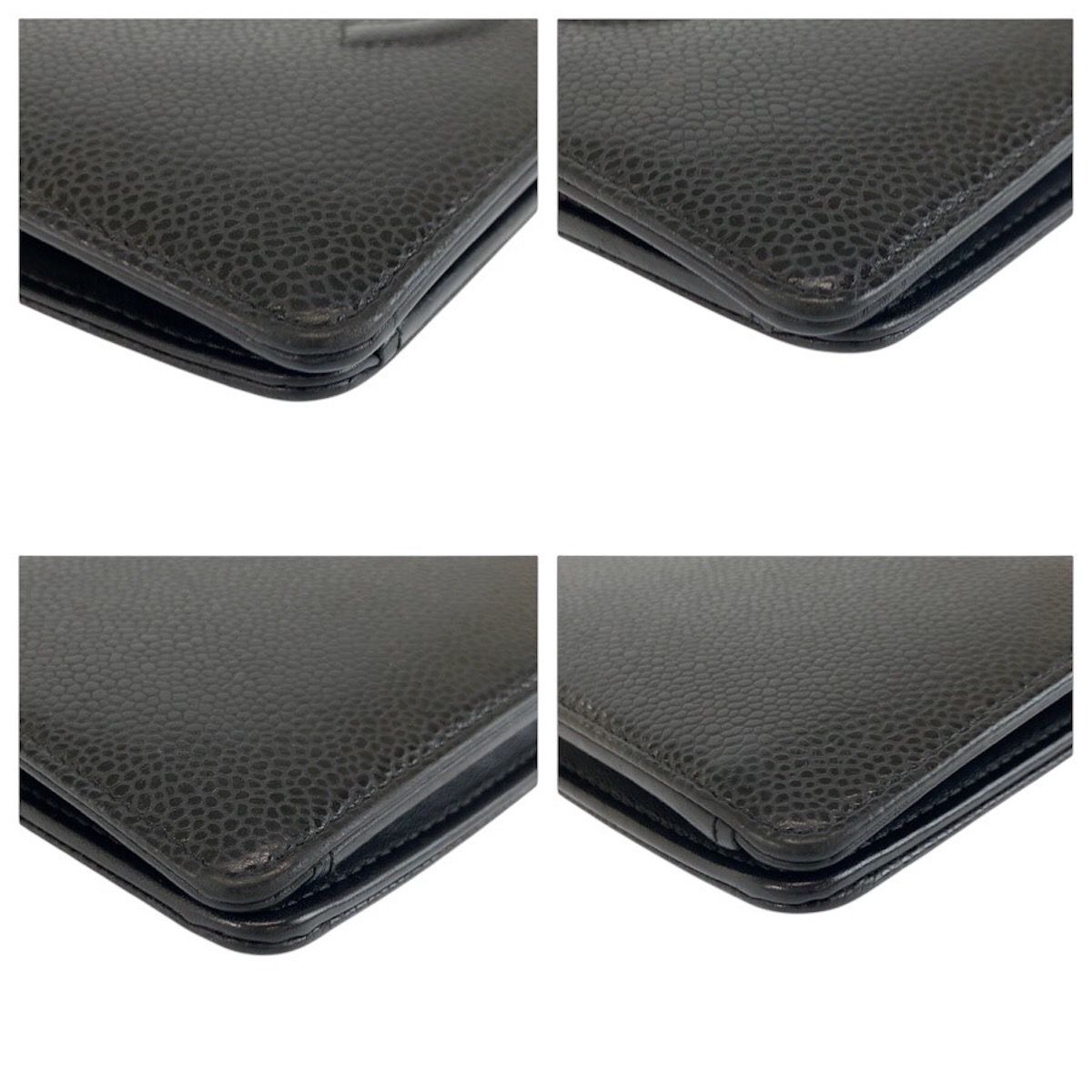 Chanel CC Logo Black Leather Wallet — view 7