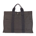Hermes Her Line Gray Silver Polyamide Polyester Tote — view 2