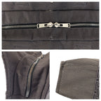 Hermes Her Line Gray Silver Polyamide Polyester Tote — view 5