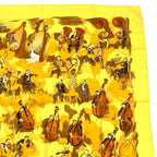Hermes Carre 90 Concerto Scarf Yellow — view 3