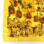 Hermes Carre 90 Concerto Scarf Yellow — view 4