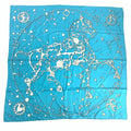 Hermes Carre 90 Cheval Fusion Blue Silk Scarf