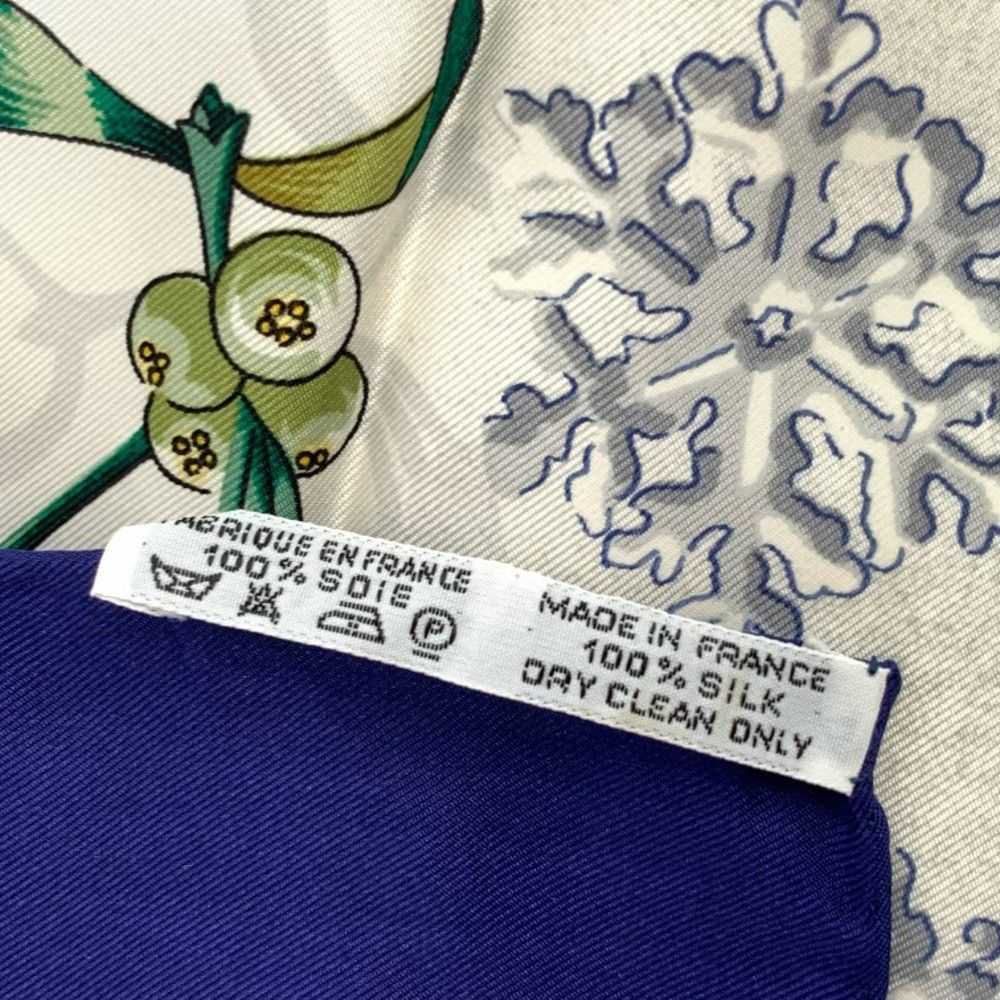 Hermes Carre 90 Neige D'antan Last Year's Snow Scarf Silk — view 6