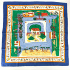 Hermes Carre 90 Retour a la Terre Return to Silk 100% Scarf